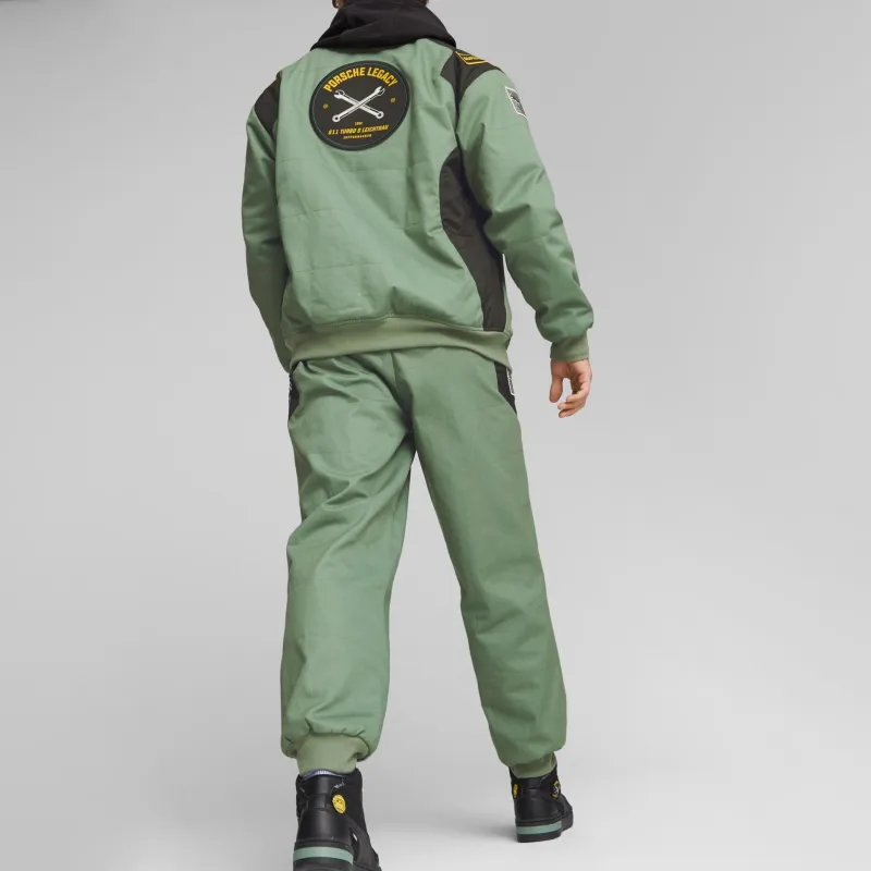 PUMA x Porsche PorscheLegacy Garage Crew Men's Pants Casual Pants Men's Green-4