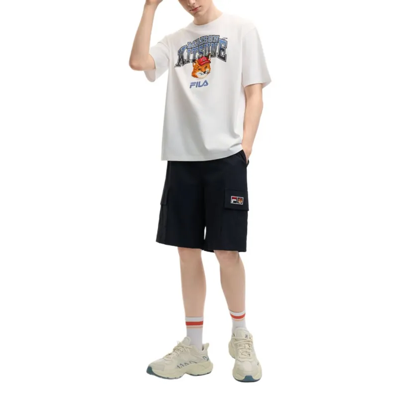 FILA x MAISON KITSUNE ORIGINALE Casual Shorts Men's Legend Blue NV-2