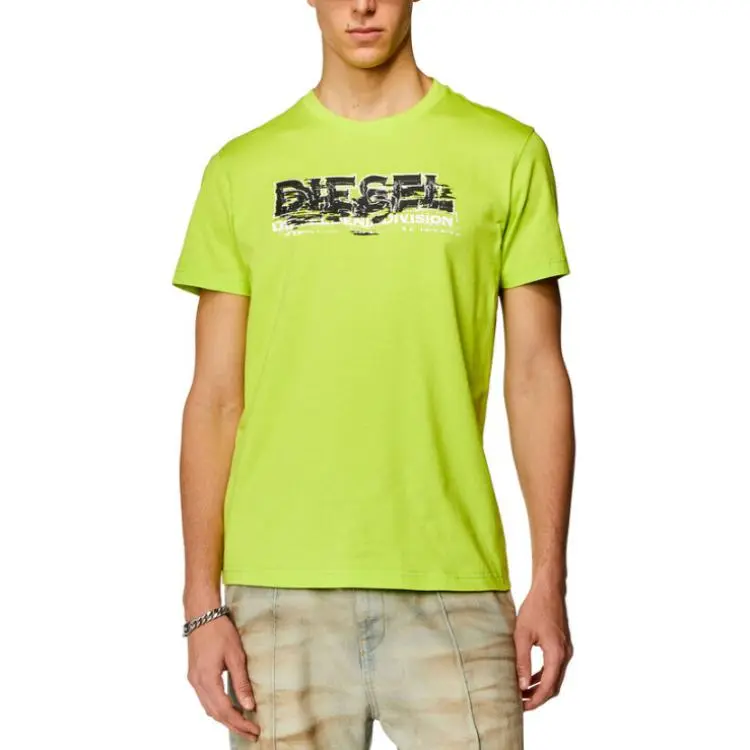 DIESEL T Shirt Men's Neon Green-1