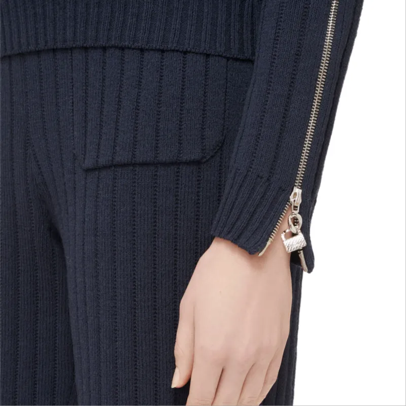 CHANEL Sweater Women's Marine Blue-2
