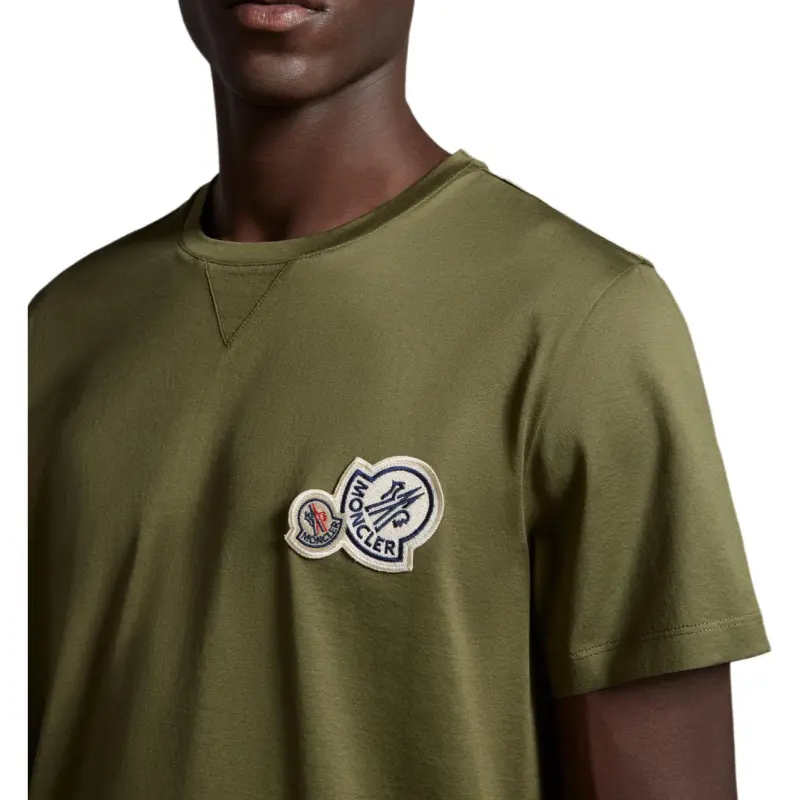 Moncler T Shirts Men Green-4