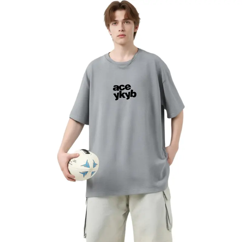 YK&YB T Shirts Unisex Gray-3