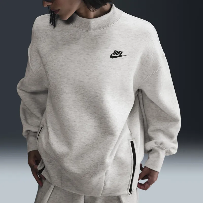 Nike Sportswear Tech Fleece Women's Oversized Crew Neck Sweatshirt-1