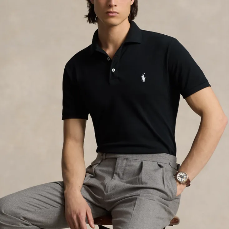 Polo Ralph Lauren FW24 Polo Shirt Men Black-4
