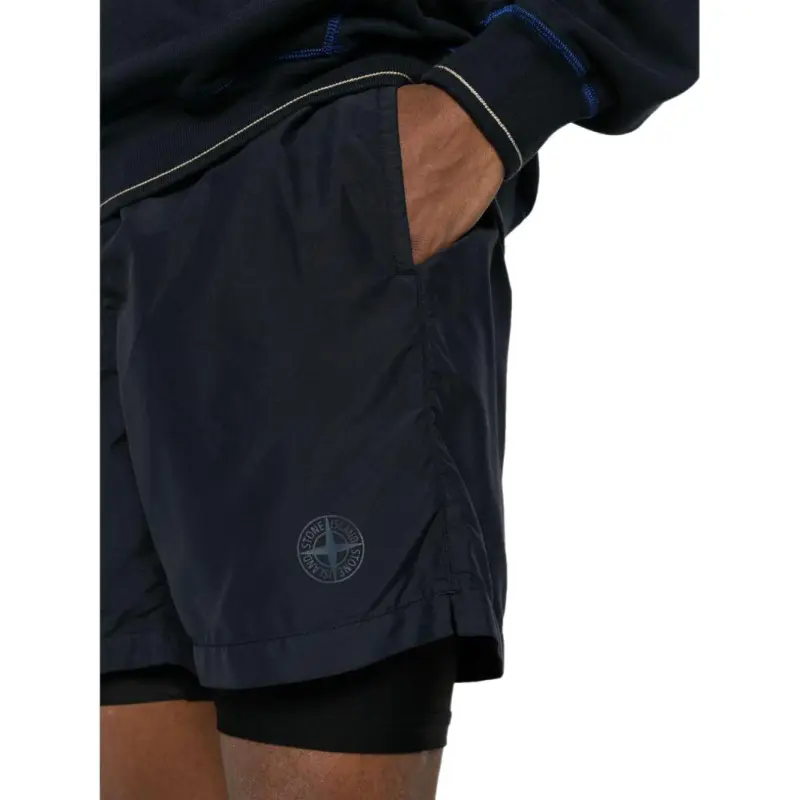 STONE ISLAND Casual Shorts Men's Black-4