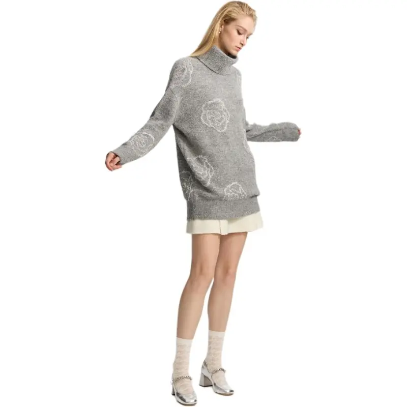 Bebe FW24 Long Sleeved Dresses Women's Gray-1