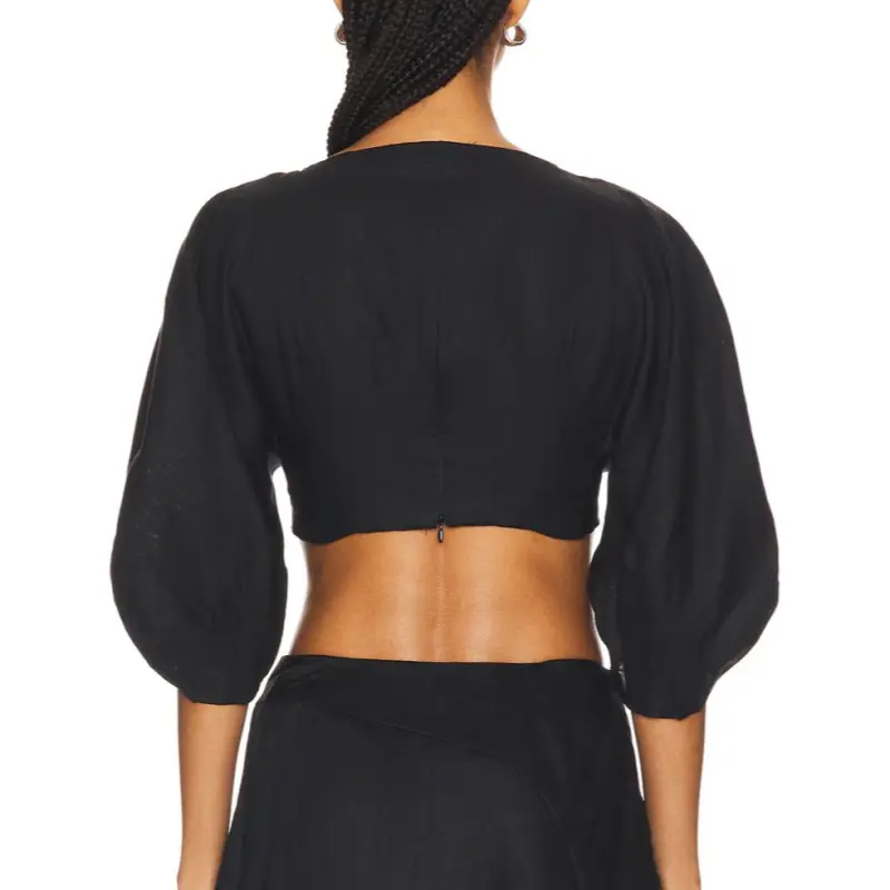 FAITHFULL THE BRAND Crop Tops Women's Black-1