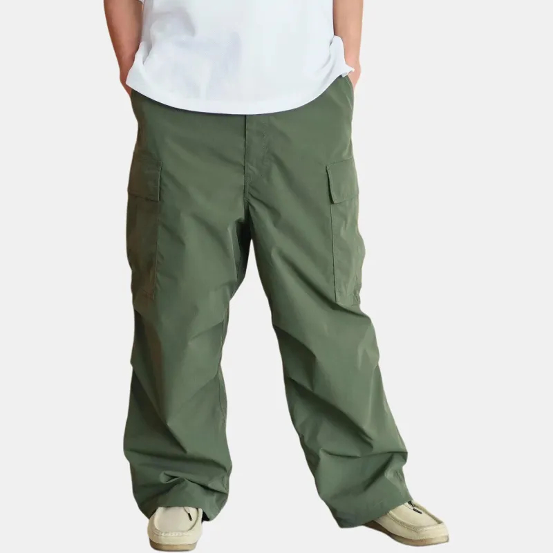 Beams Cargo Pants Men's Olive Green-2