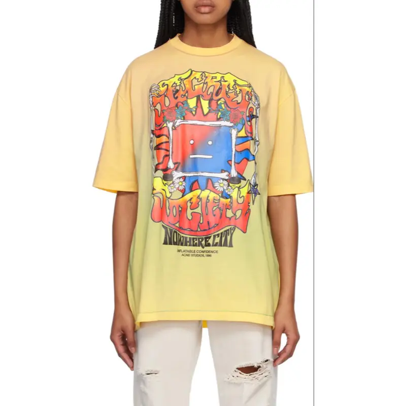 Acne Studios Screen Printed Crewneck T Shirt-3