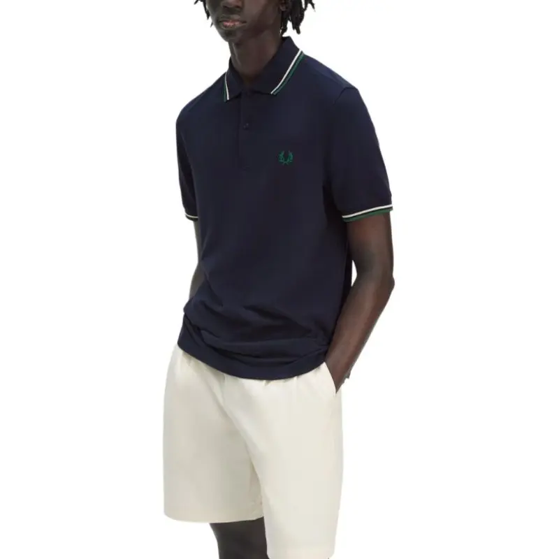 FRED PERRY Polo Shirt Men's Blue-3