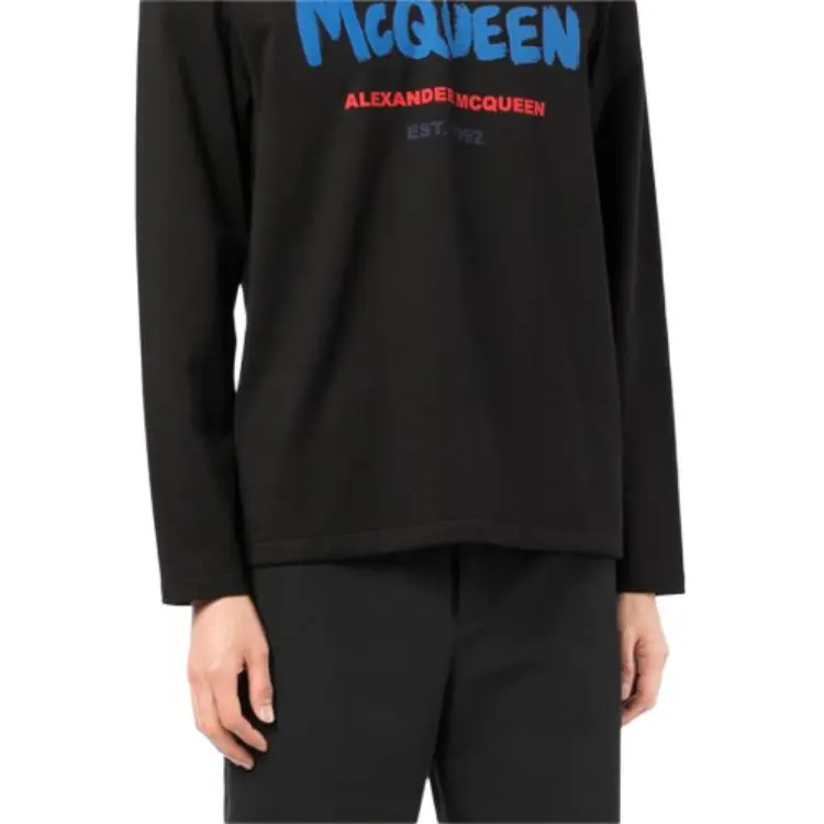 Alexander McQueen T Shirts Men Black-4