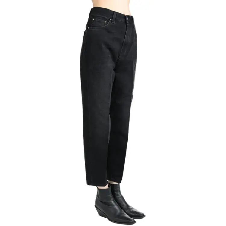 TOTEME Logo patch Cropped Jeans-1