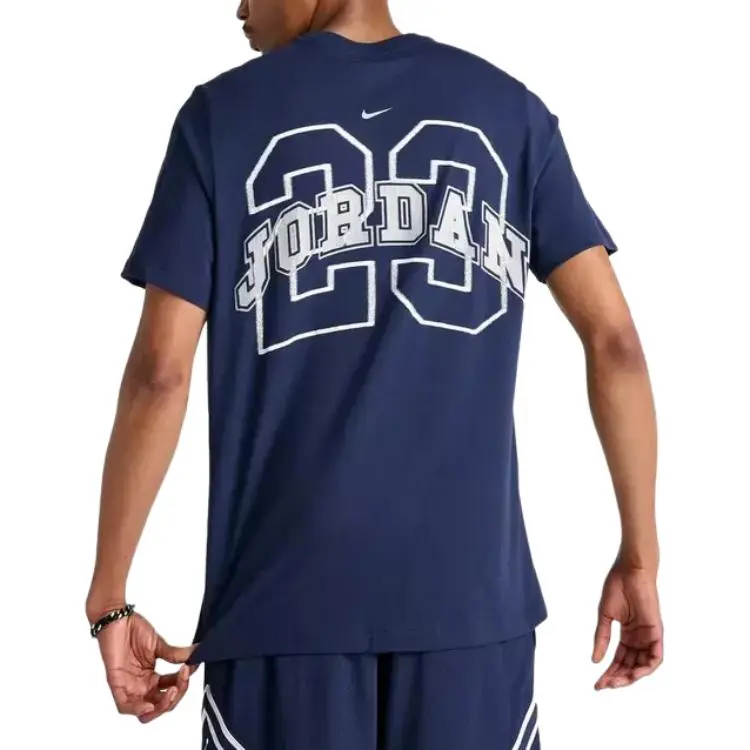 Jordan T Shirt Men's Midnight Marine Blue-1