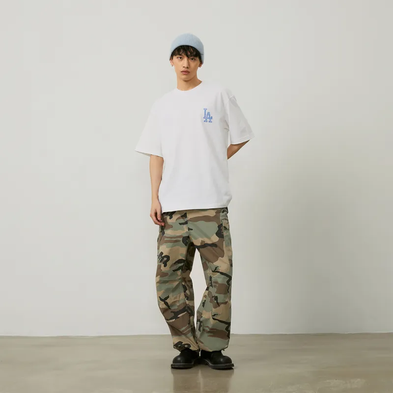 MLB Base Logo T Shirts Unisex Ecru-4