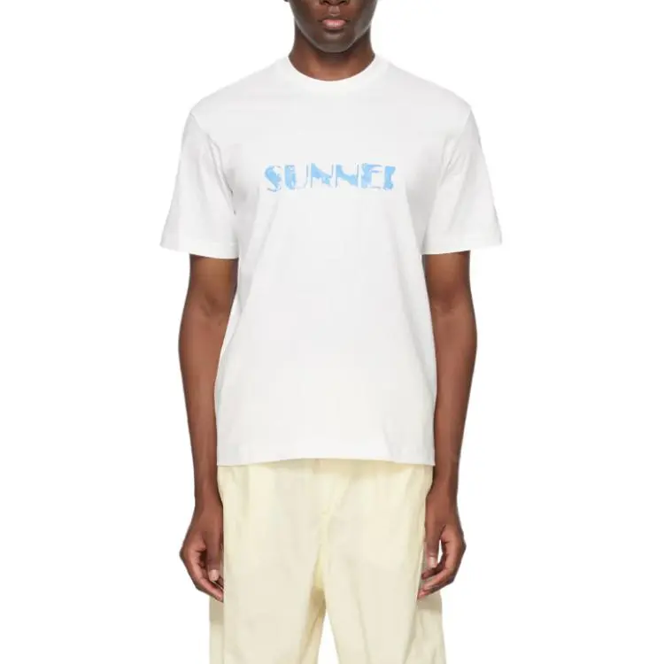 Sunnei Logo Printed Crewneck T Shirt-2