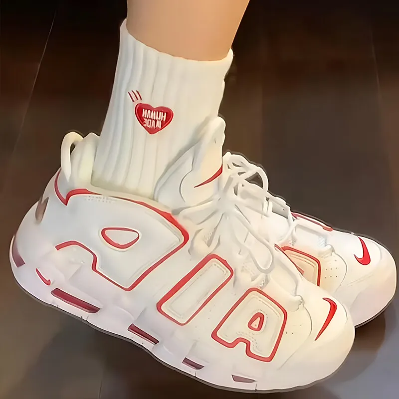 Nike Air More Uptempo 'White Varsity Red Outline' 2018/2021 GS-4