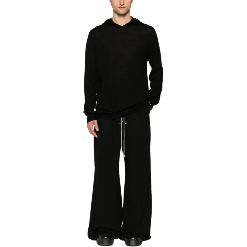 RICK OWENS Bela Drawstring Wide Leg Trousers-0