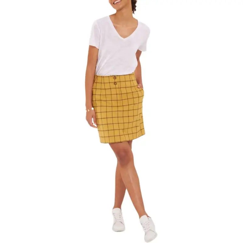 INES DE LA FRESSANGE Casual Short Skirts Women's Yellow-1