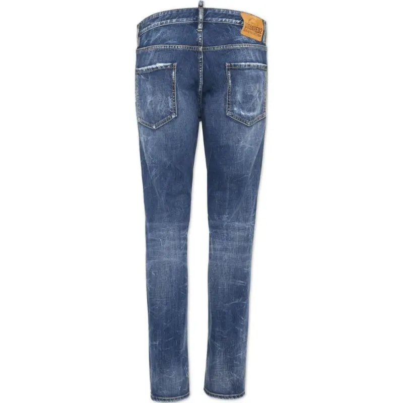Dsquared2 Straight Leg Distressed Skinny Jeans-1