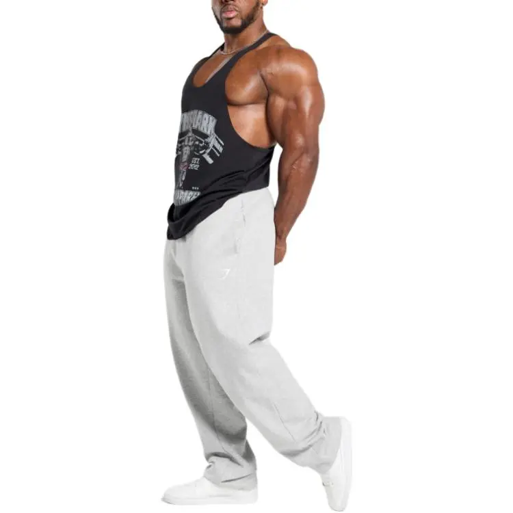 GYMSHARK Tank Tops Men Black-2