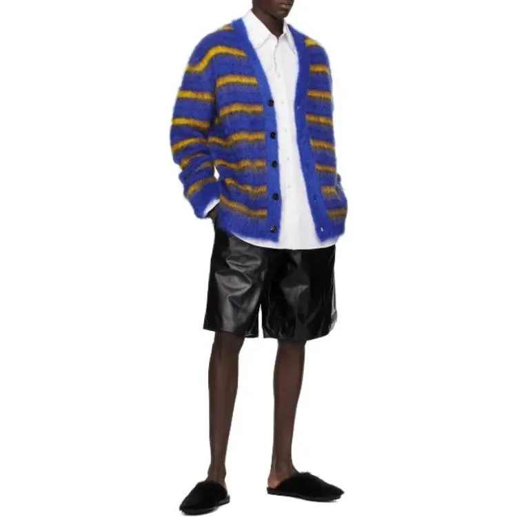 MARNI Mohair blend Striped Cardigan-2