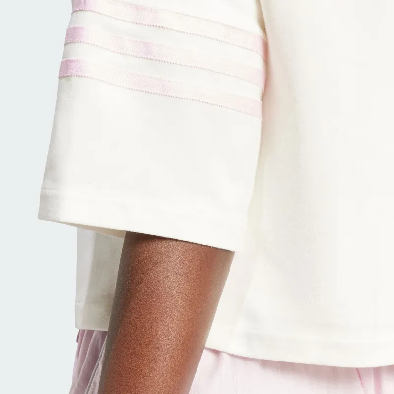 Adidas Originals Neuclassics Drop Shoulder Sleeve T Shirt Women's White-4