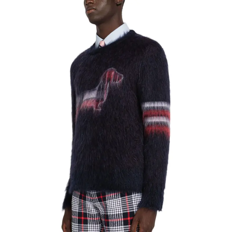 THOM BROWNE· Sweater Men's Marine Blue-3