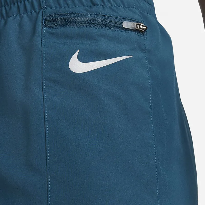 Nike Tempo Luxe Sports Shorts Women's Embroidered Straw Blue-4