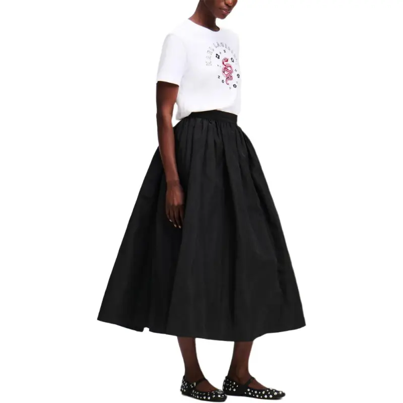 KARL LAGERFELD / Karl Lagerfeld Jeans Pleated Midi Skirt-4