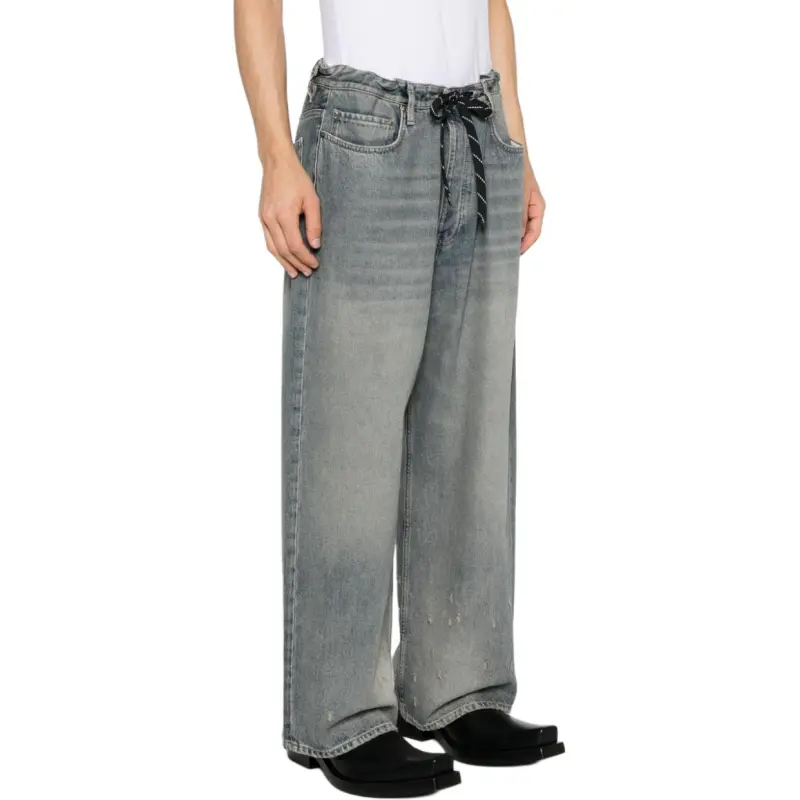 Balenciaga Distressed Drawstring Jeans-4
