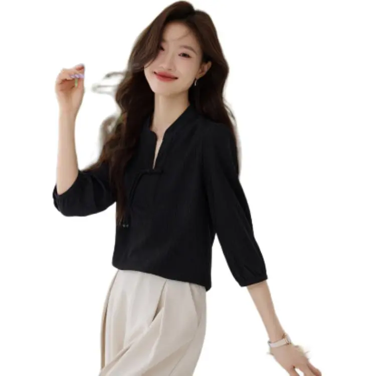 Mo Han Yi Mei Shirt Women's Black-1