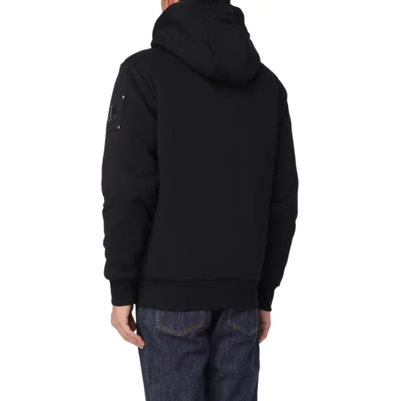 Moose Knuckles Logo Plaque Drawstring Zipped Hoodie-4