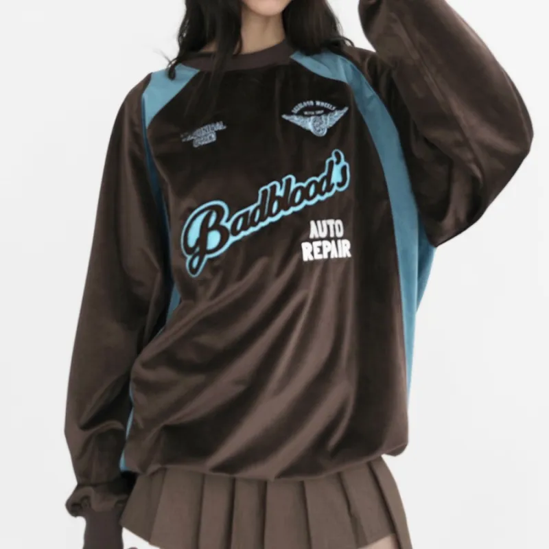 BADBLOOD FW23 Sweatshirt Unisex Turquoise-3