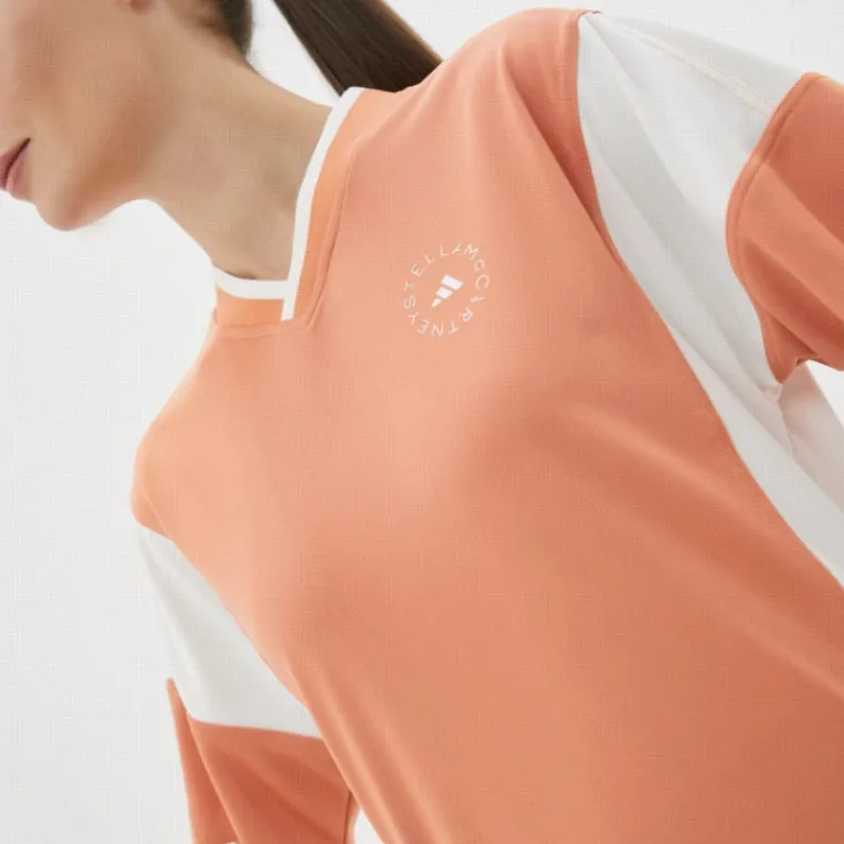 Adidas T Shirt Women's Orange/White-4