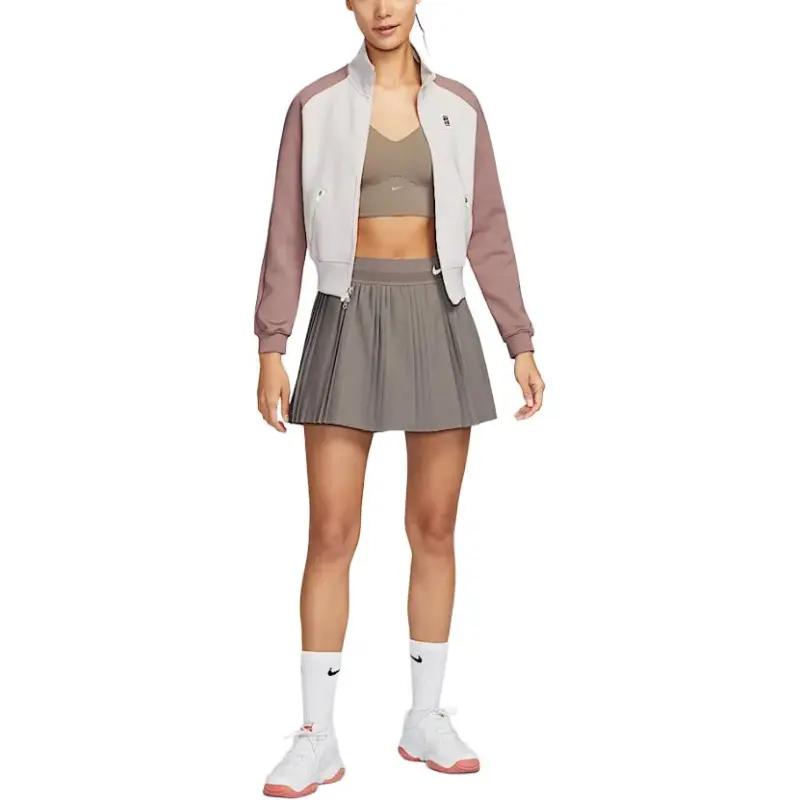 Nike Court SlamDri Fit Casual Short Skirts Women's Cave Stone-1