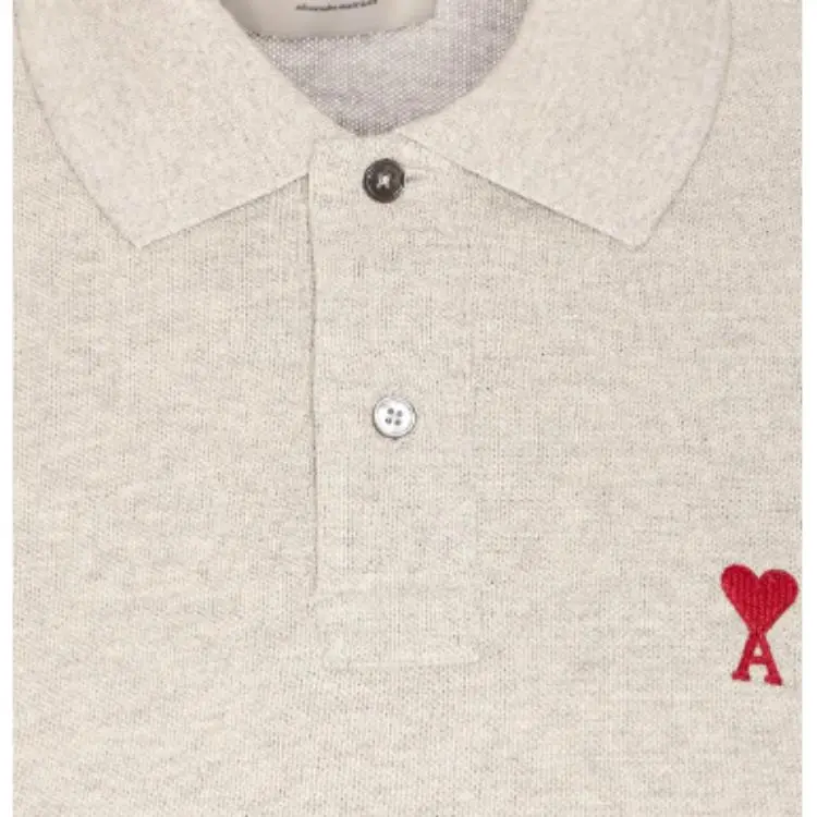 AMIPARIS Paris Ami De Coeur Logo Embroidered Polo Shirt-2