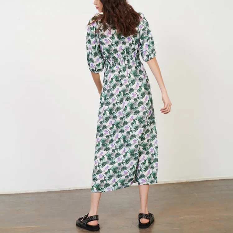 Maje Short-Sleeved Dresses Women's Green-2