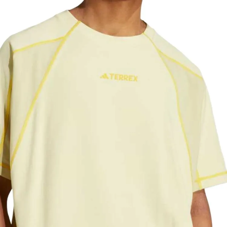 Adidas x NATIONAL GEOGRAPHIC AEROREADY T Shirt Unisex Powder Yellow-3
