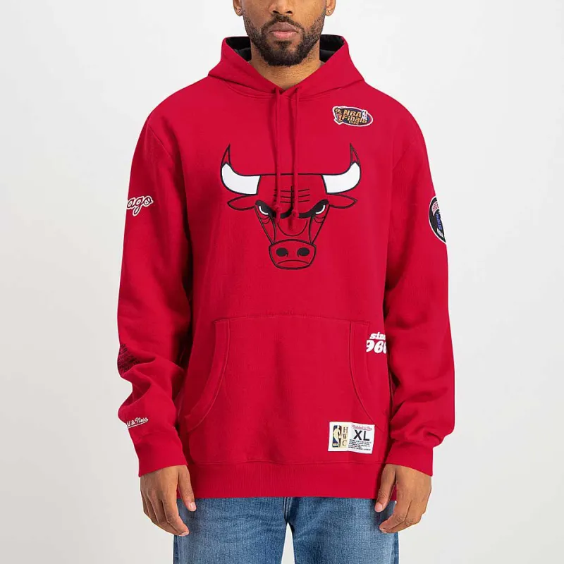 Mitchell Ness Sweatshirts Unisex Red-2