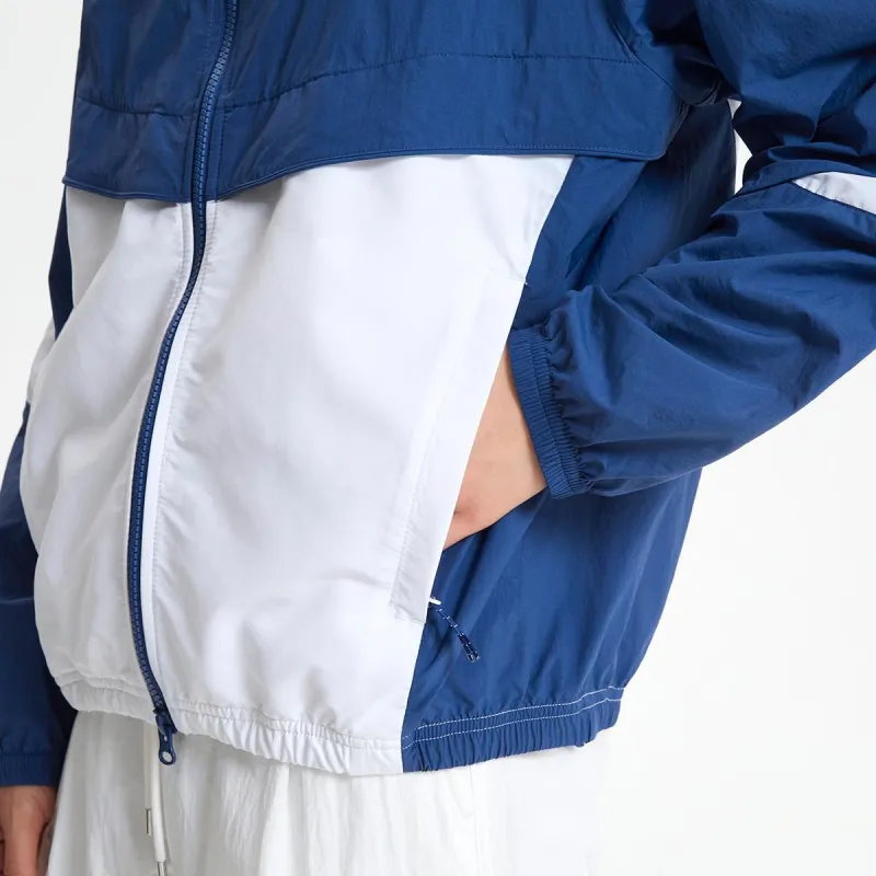 New Balance UNI FLYING Trench Coat Women's Blue White 50-3