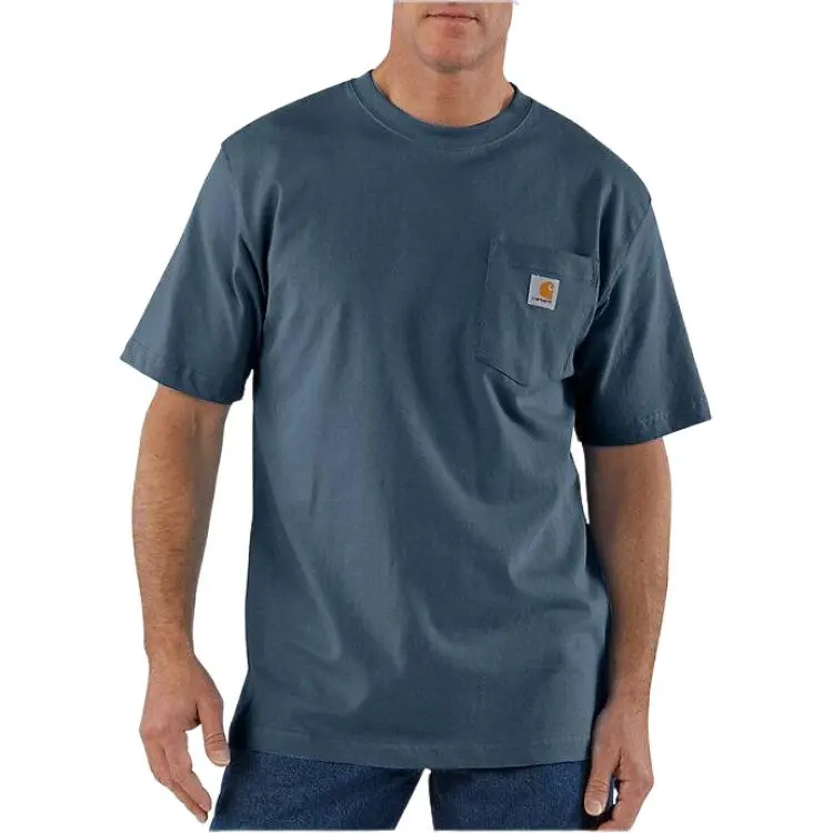 Carhartt T Shirts Men Blue Gray-2