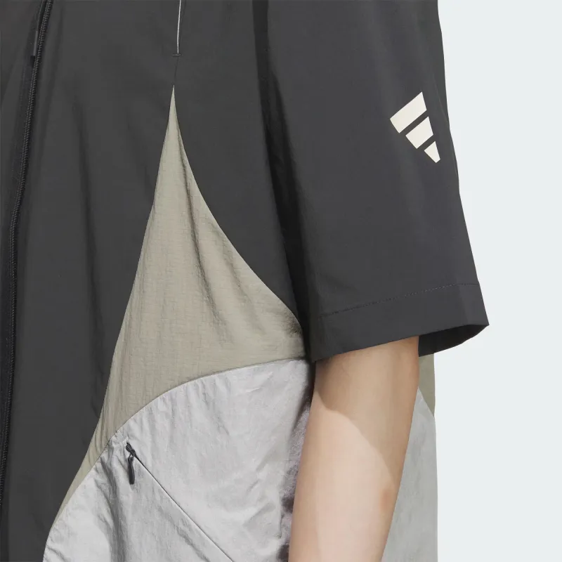 Adidas Future Style Zip Shirt Men's Carbon Black-4