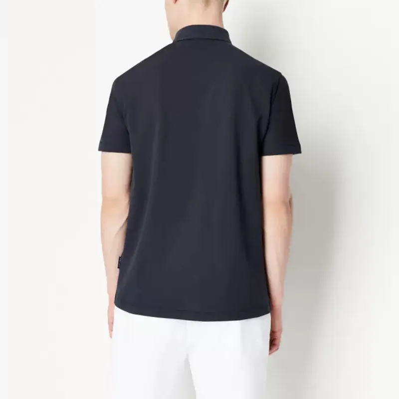 ARMANI EXCHANGE Polo Shirts Men Navy Blue-4