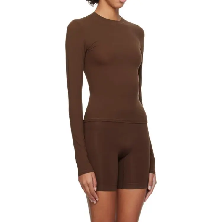 Skims T Shirts Women's Brown-2