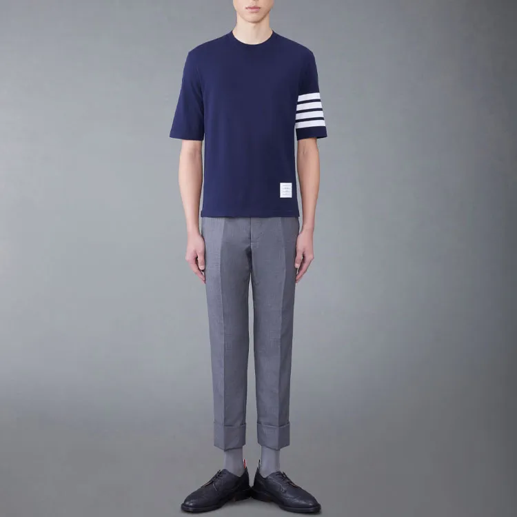 THOM BROWNE 4 Bar Stripe 2003 print T shirt-1