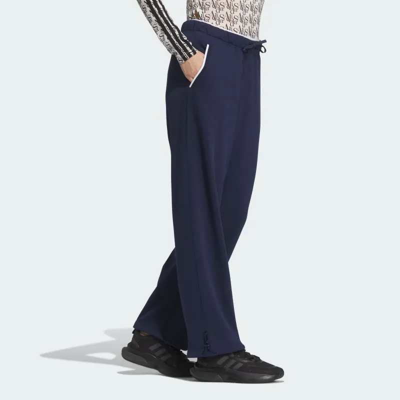 Adidas W Verbiage Pt1 Knitted Sports Pants Women's College Navy-4