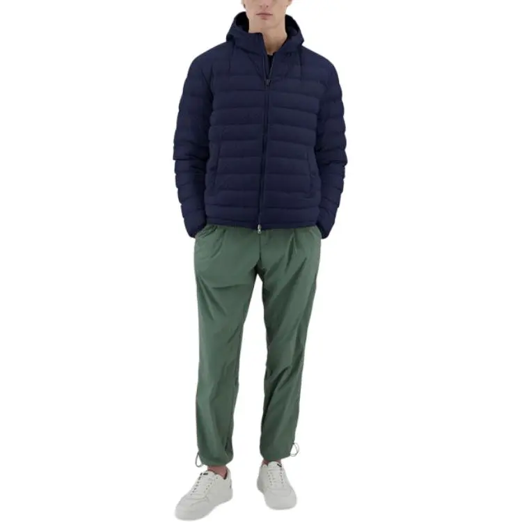 HERNO Hooded Quilted Zip Up Down Jacket-2