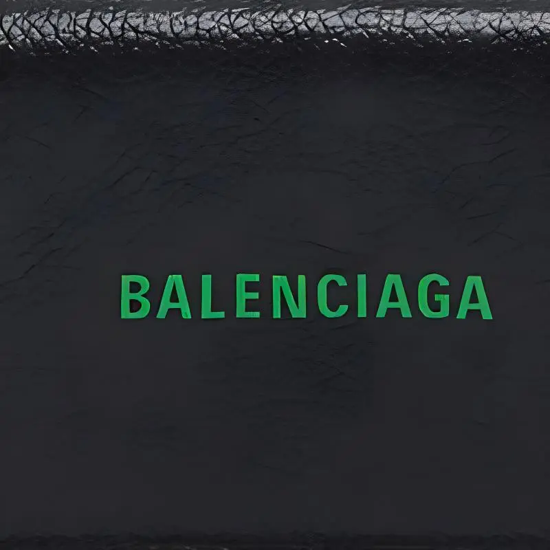 Balenciaga Cash Cow Leather Wallet Mini Men's Black-5