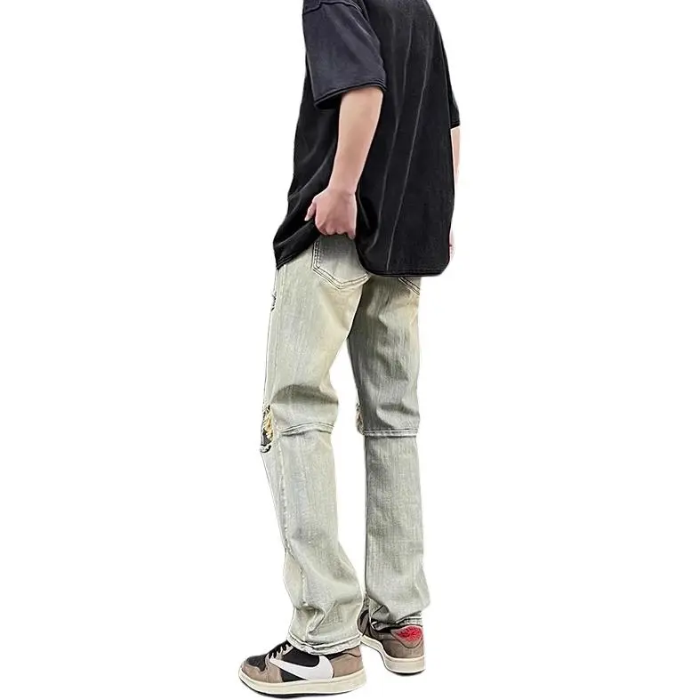 DUATOGE Jeans Men Yellow Mud -3