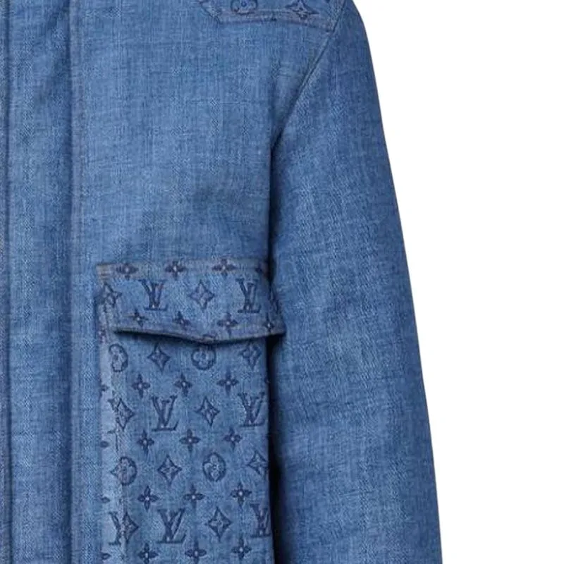 LOUIS VUITTON Jackets & Coats Men's Blue-4